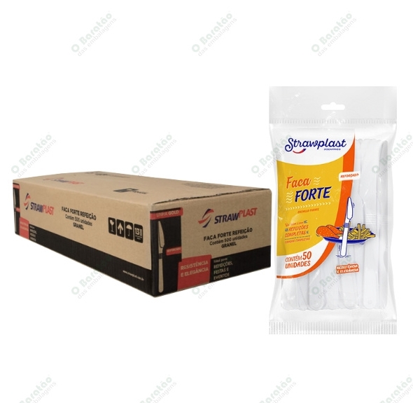 FACA FORTE REFEICAO CRISTAL STRAWPLAST