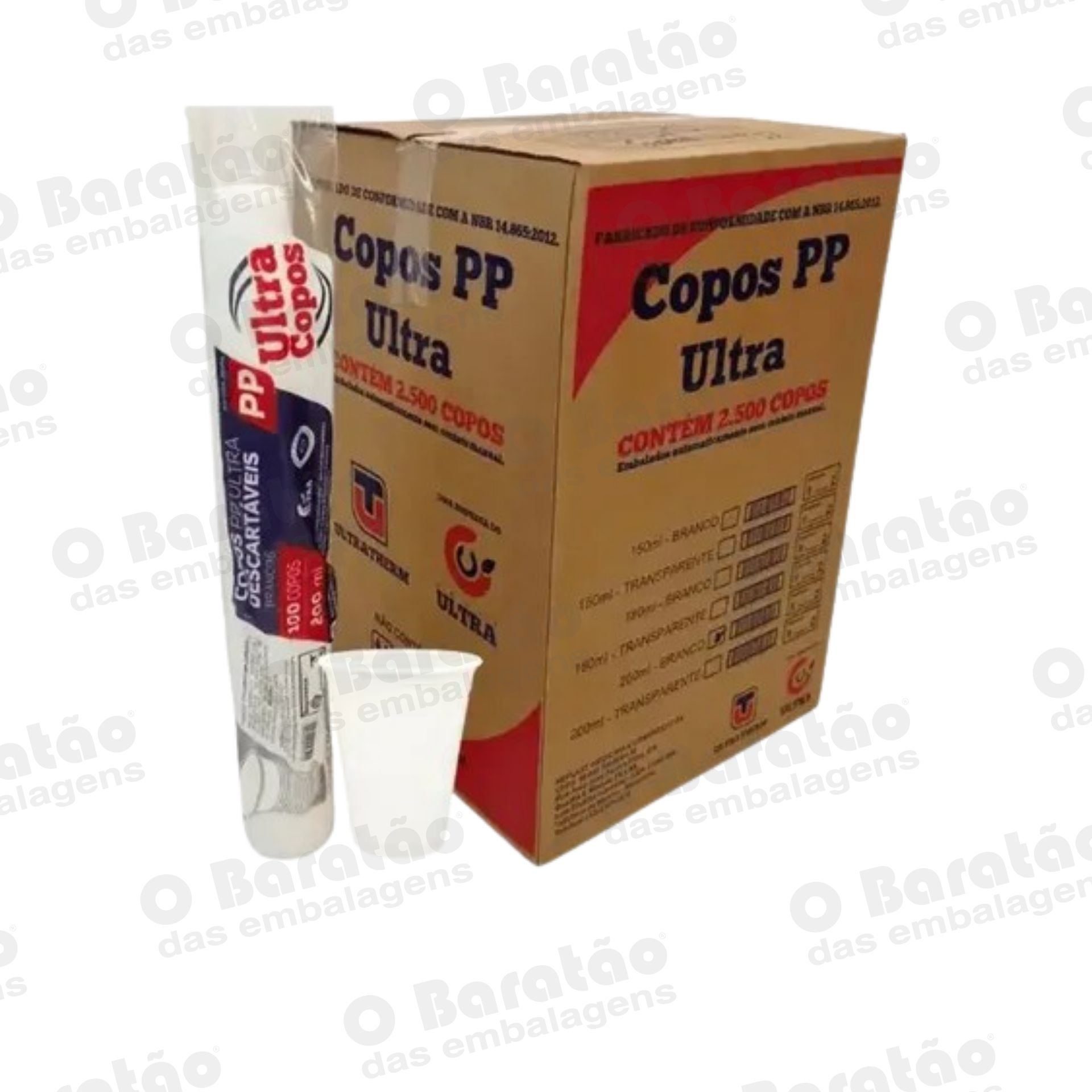 COPO 200ML PP TRANSP ULTRA