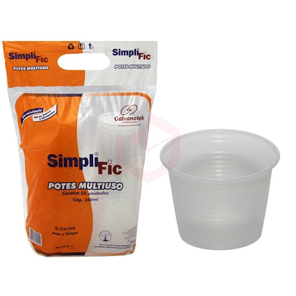 KIT POTE 350ML ORLEPLAST C/25