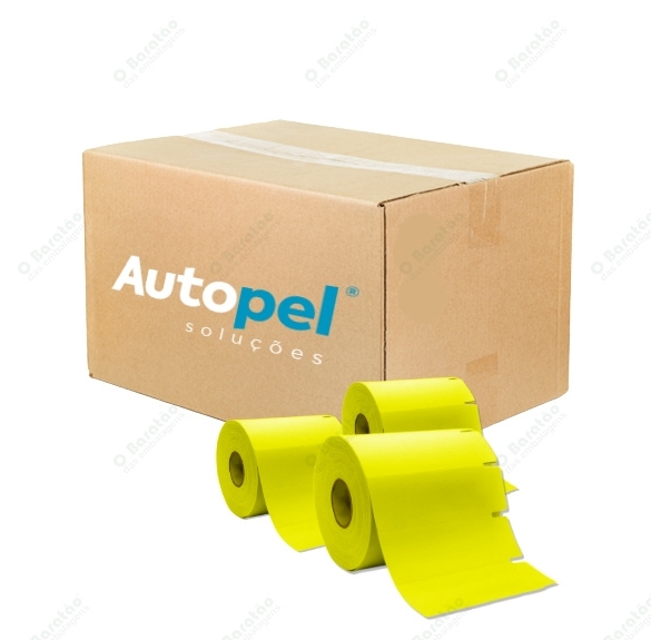 ETIQUETA GONDOLA 75X38 AMARELA AUTOPEL