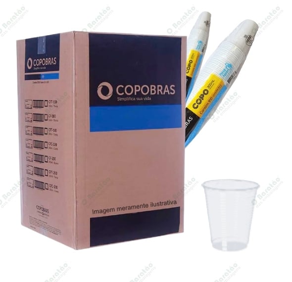 COPO 180ML PP TRANSP COPOBRAS