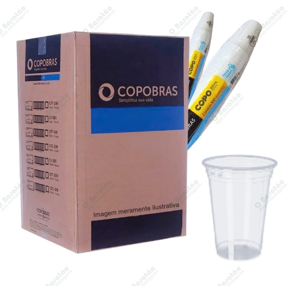 COPO 400ML PPT 440 TRANSP LISO COPOBRAS