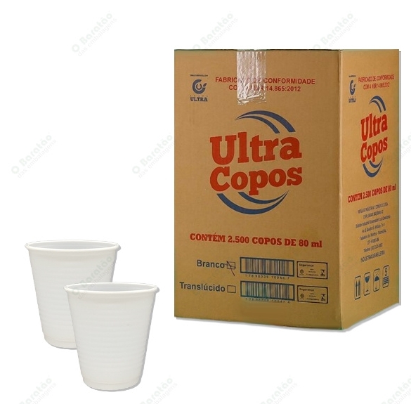 COPO 80ML ULTRA PS TRANSLUCIDO C/100