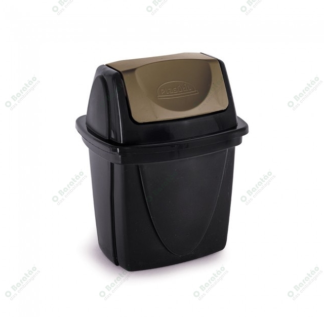 LIXEIRA PIA BASCULANTE ECOBLACK 4,9 L