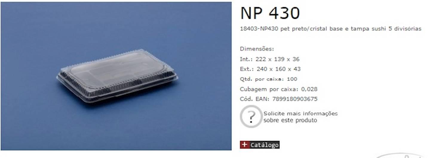 EMBALAGEM TERMOFORMADA NP 430