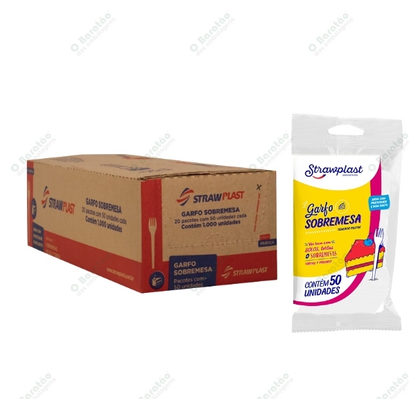 GARFO SOBREMESA CRISTAL STRAWPLAST