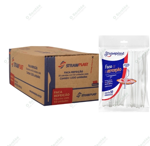FACA REFEICAO CRISTAL STRAWPLAST