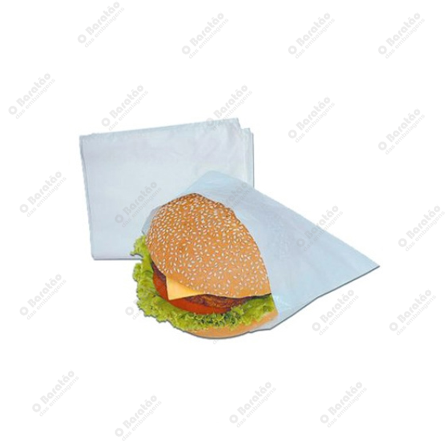 SACO HAMBURGER 18X18 CARDOPLASTIC