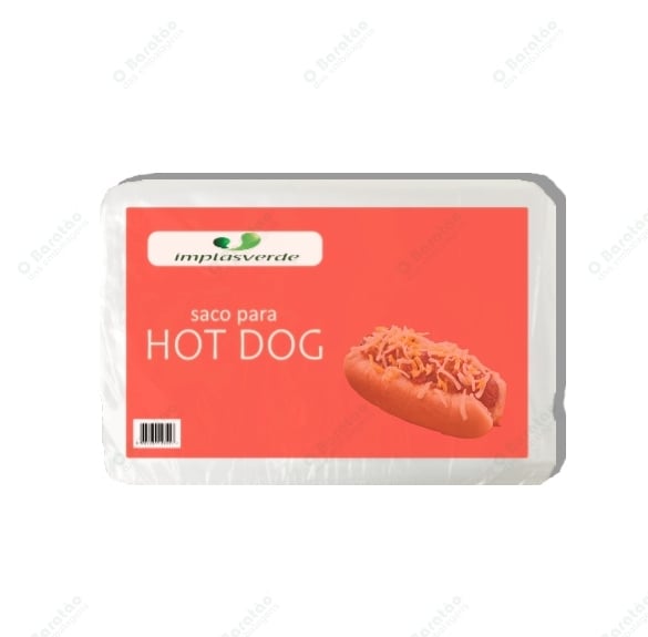 SACO HOT DOGAO 25X12 IMPLASVERDE