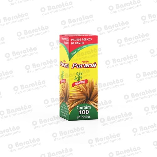 PALITO DENTE PARANA BAMBU C/ 100
