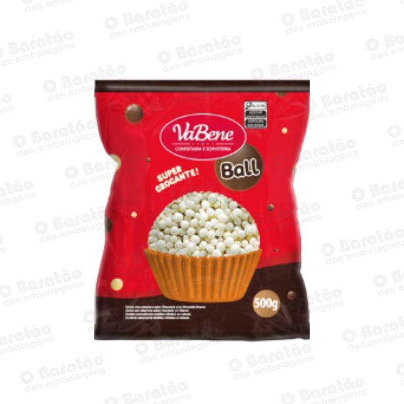 CEREAL MINI VABENE BALL BRANCO 500GR