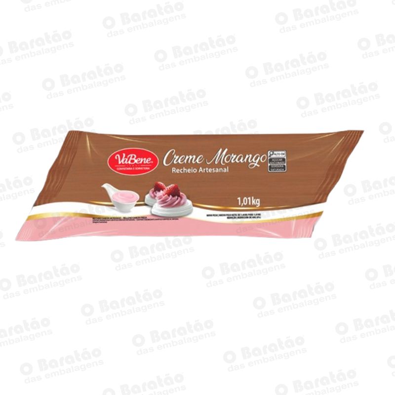RECHEIO ART CREME MORANGO VABENE 1,01KG
