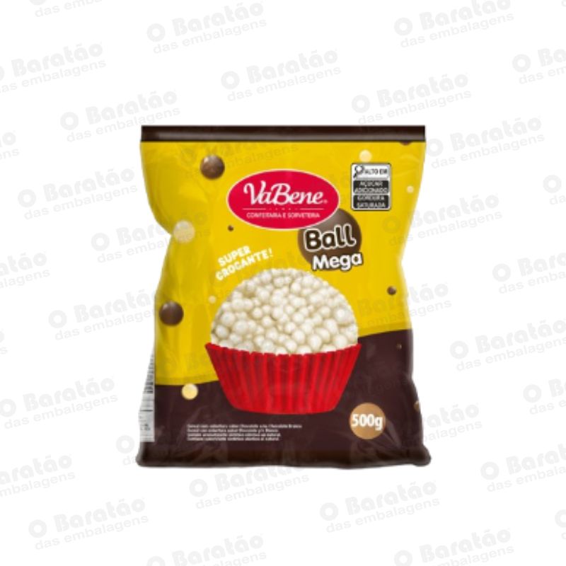 CEREAL MEGA BRANCO BALL VABENE 500GR