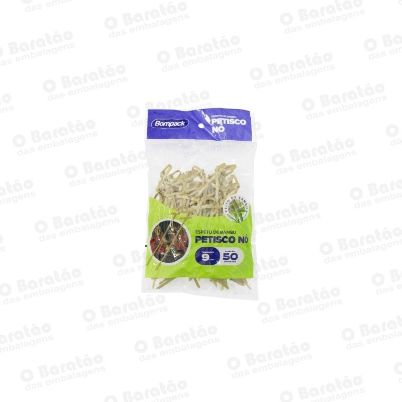 ESPETO PETISCO 09CM C/50 BOMPACK