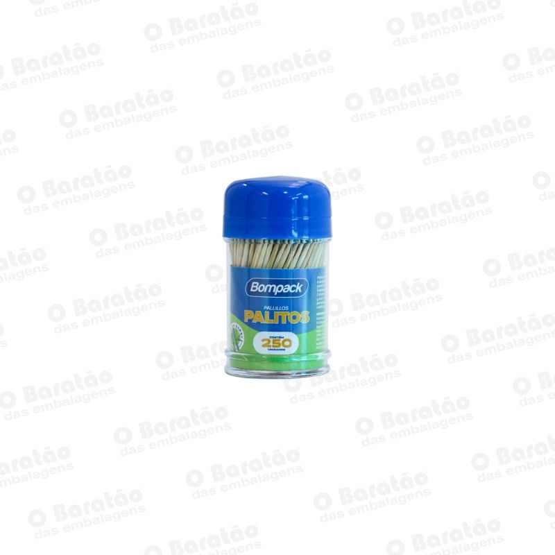 PALITEIRO BAMBU C/250 BOMPACK