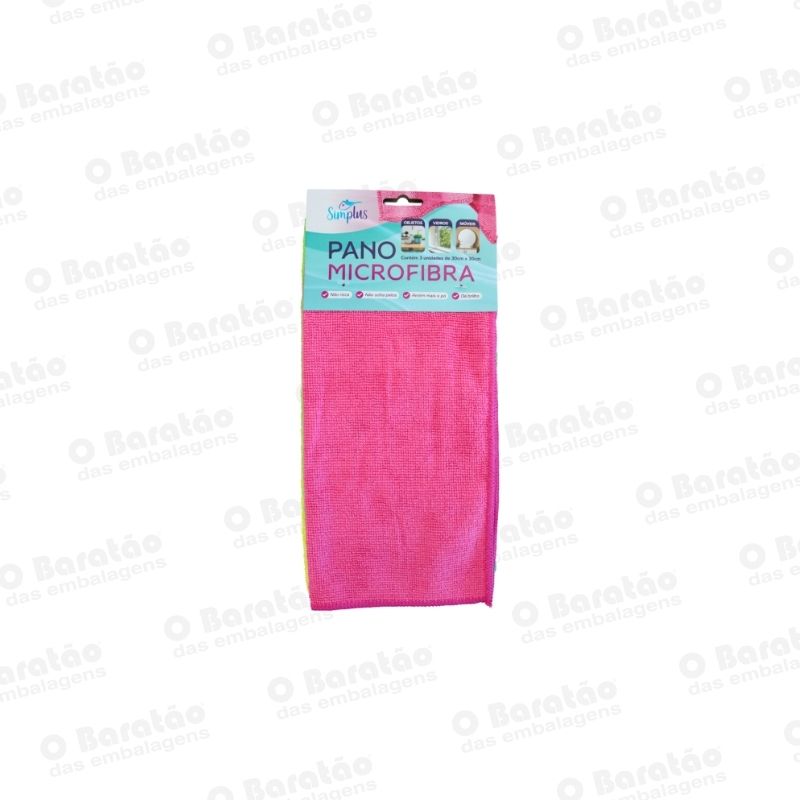 PANO MICROFIBRA SIMPLUS C/03 UN BOMPACK