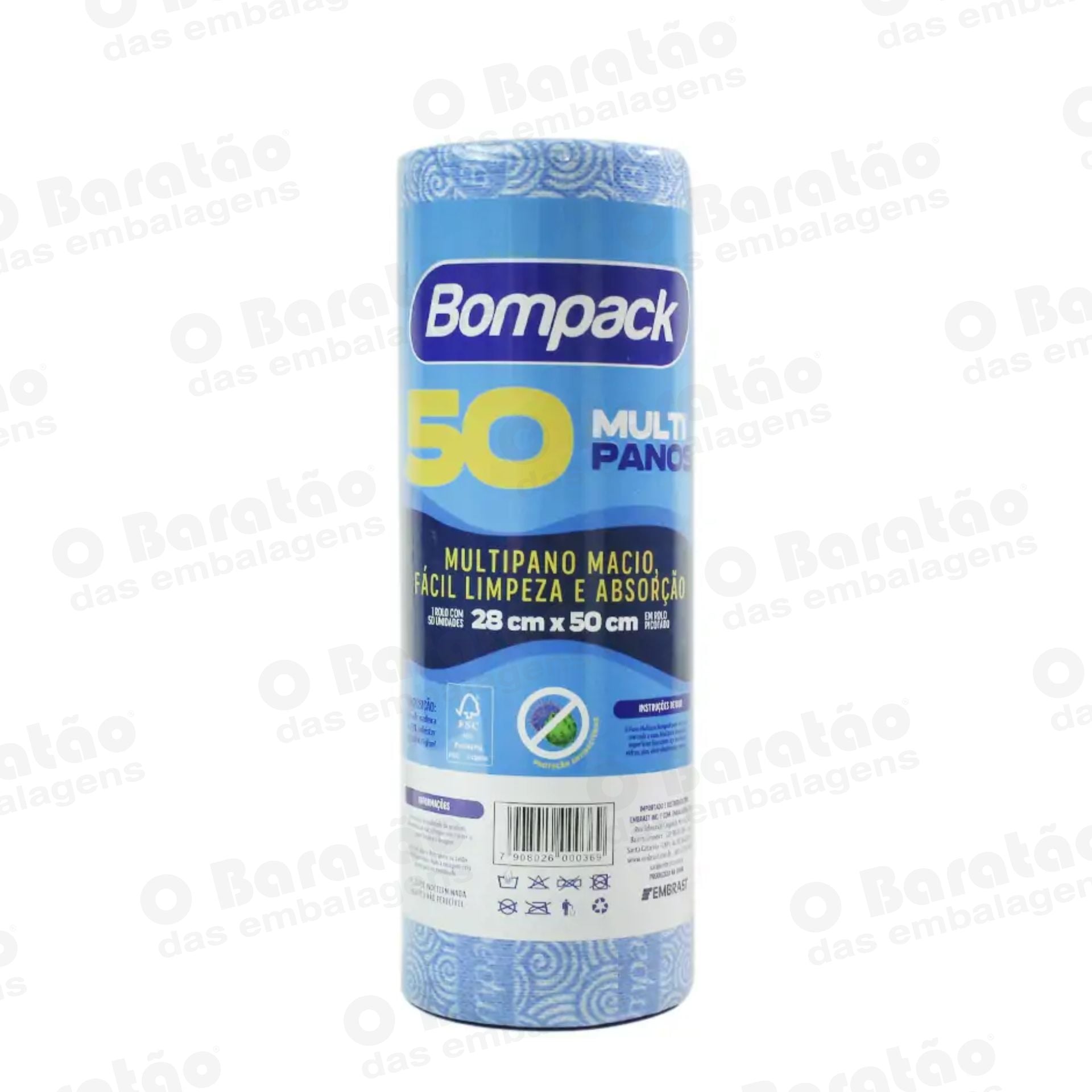 PANO MULTIUSO 30X50 C/50 UN BOMPACK