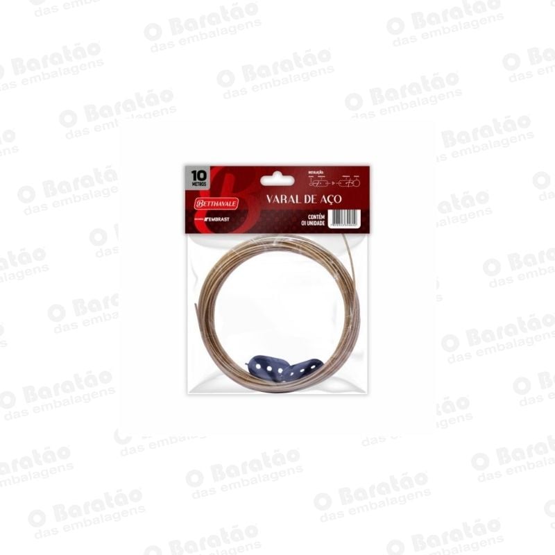 CORDA P/ VARAL ACO  C/ 10 M BOMPACK