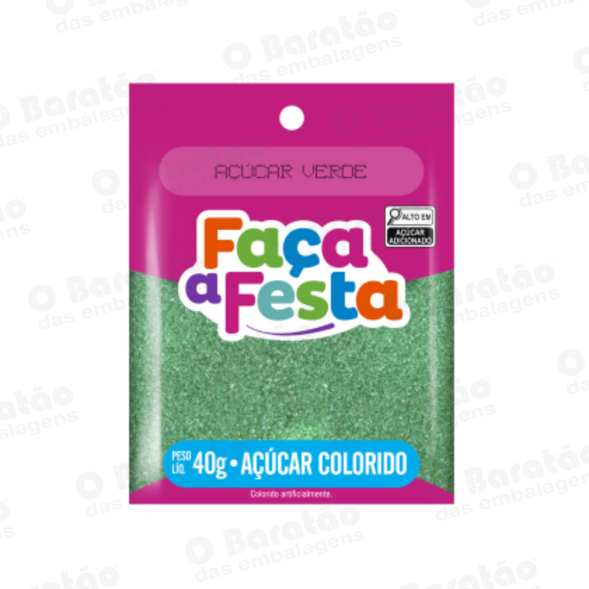 ACUCAR VERDE SACHE FACA A FESTA 40G