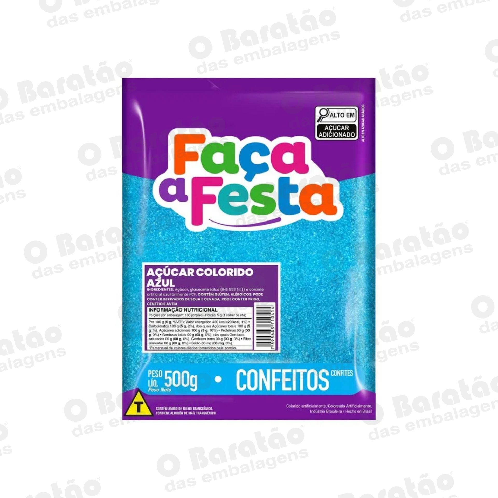 ACUCAR AZUL SACHE FACA A FESTA 40G