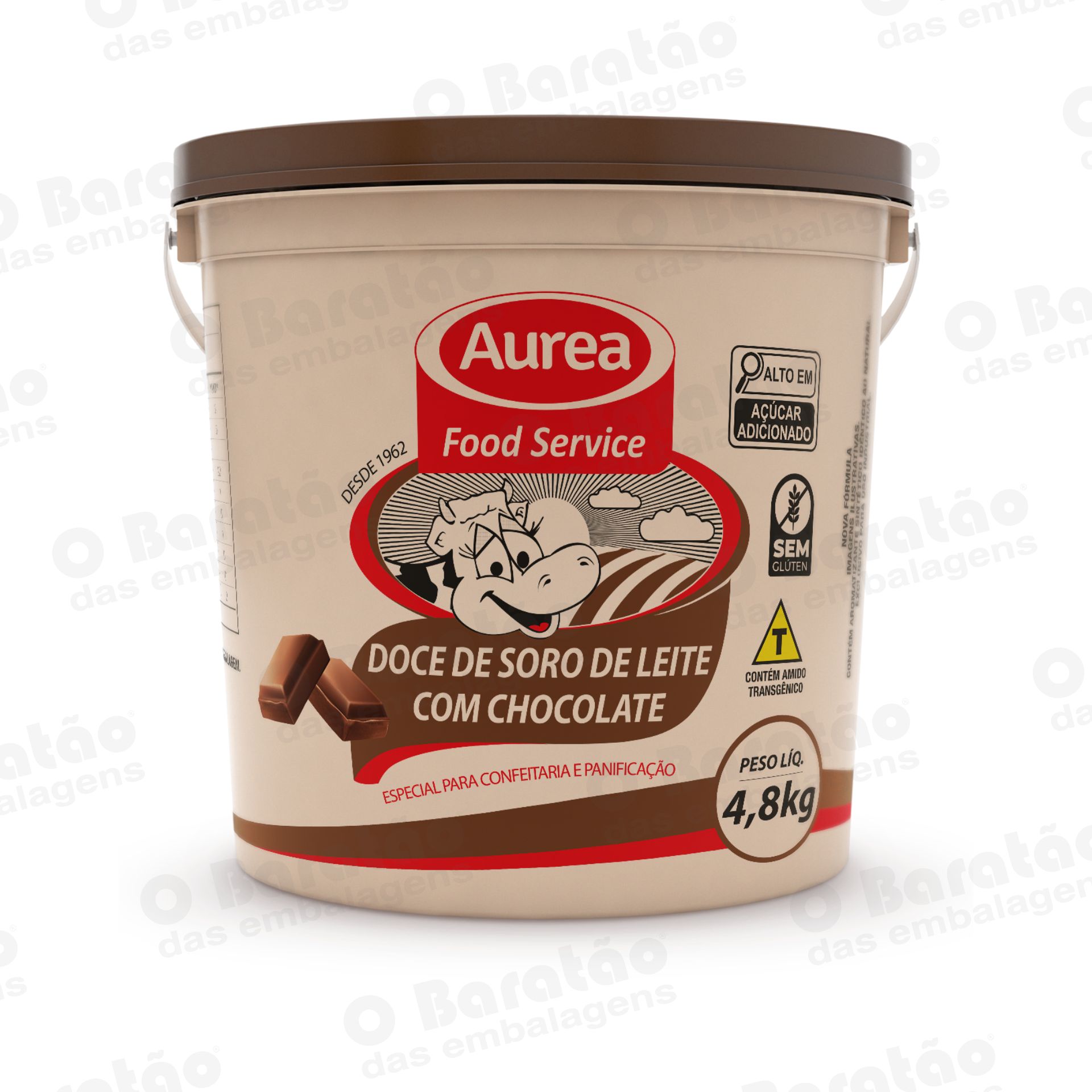 DOCE SORO DE  LEITE C/ CHOCO AUREA 4,8KG