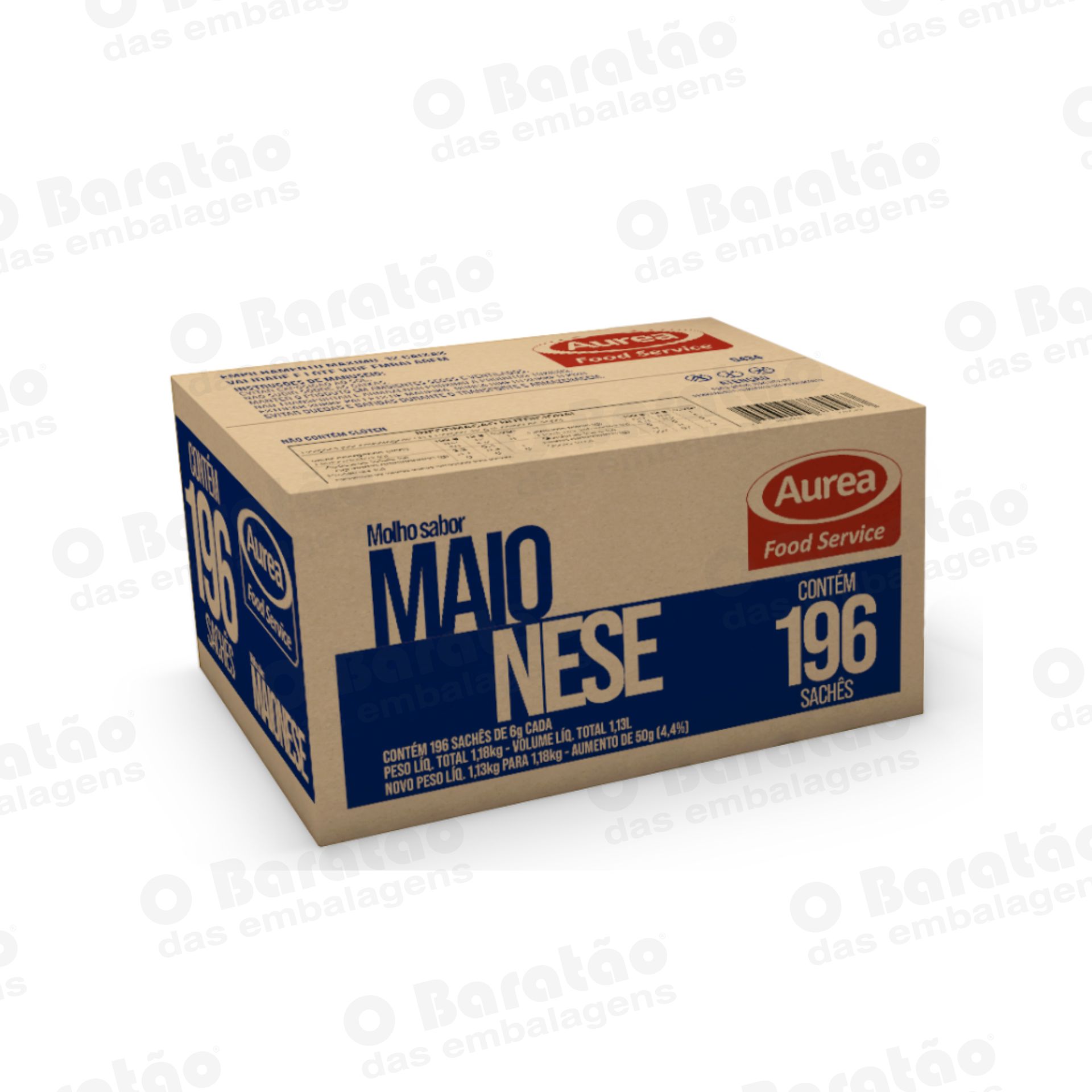 MOLHO SABOR MAIONESE 6G AUREA CX 196