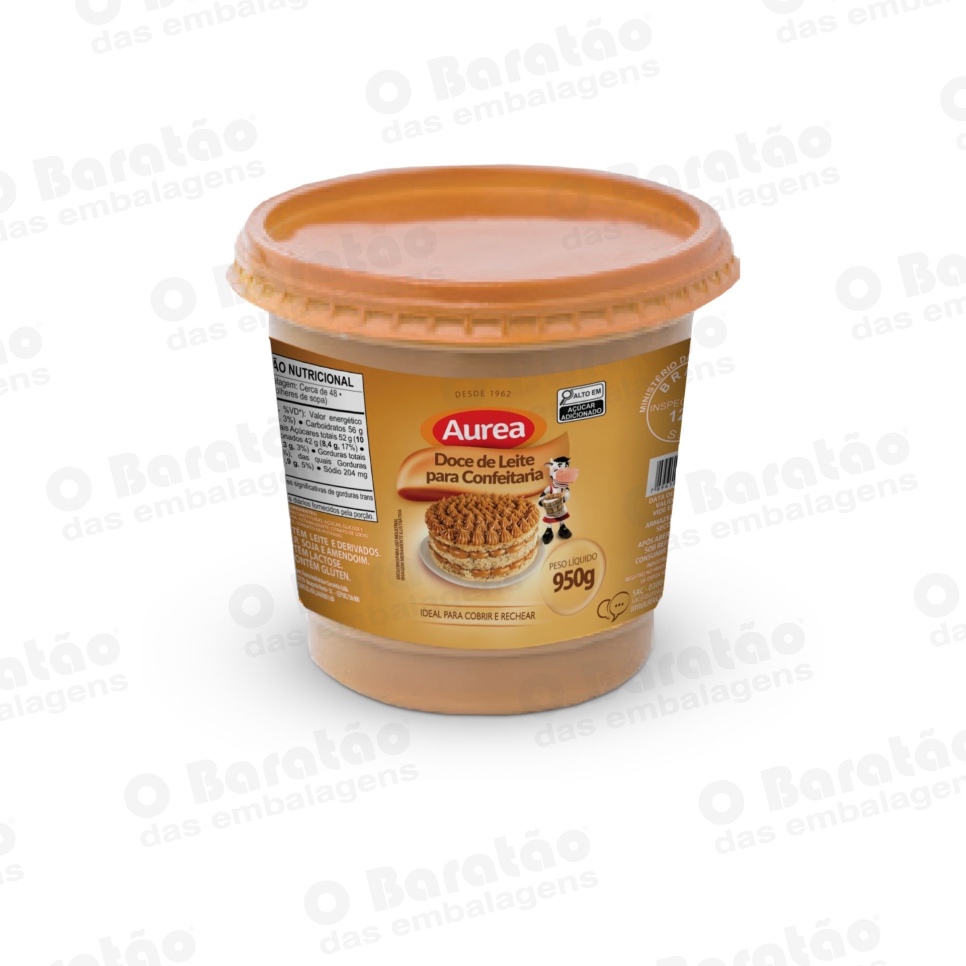 DOCE DE LEITE PARA CONFEITAR AUREA 950G