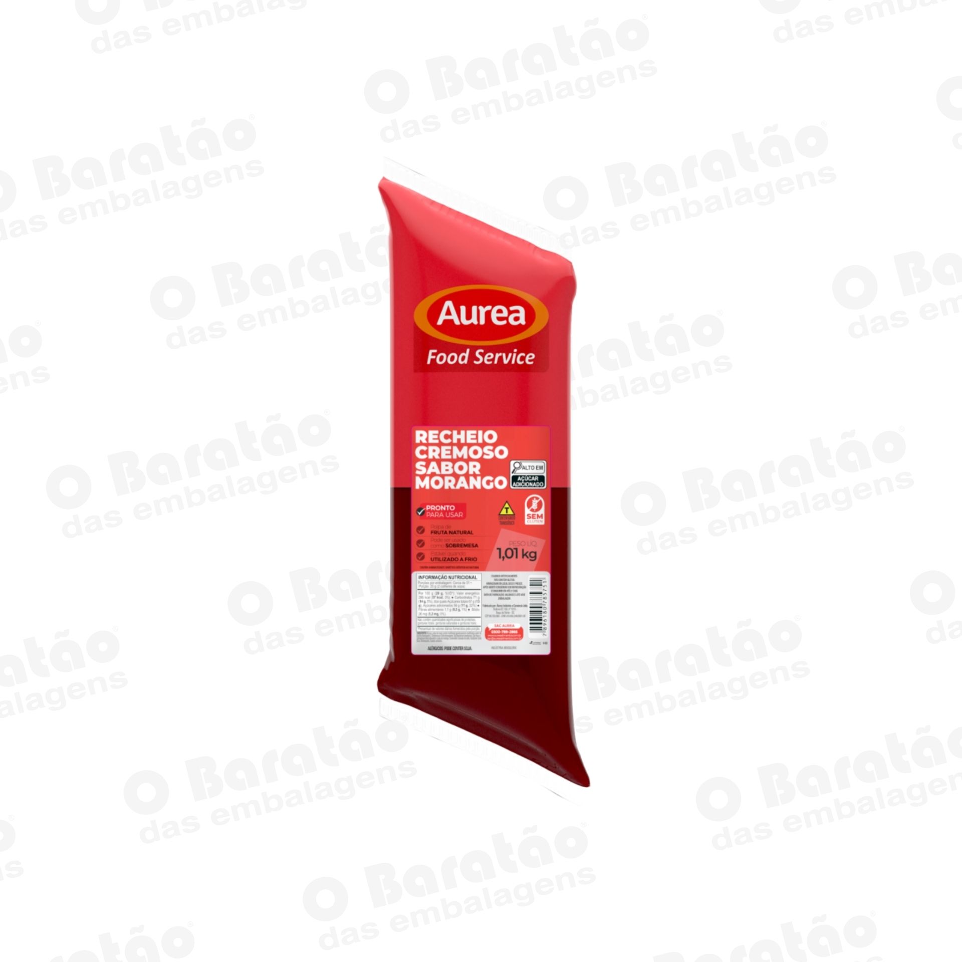 RECHEIO CREMOSO MORANGO AUREA 4KG
