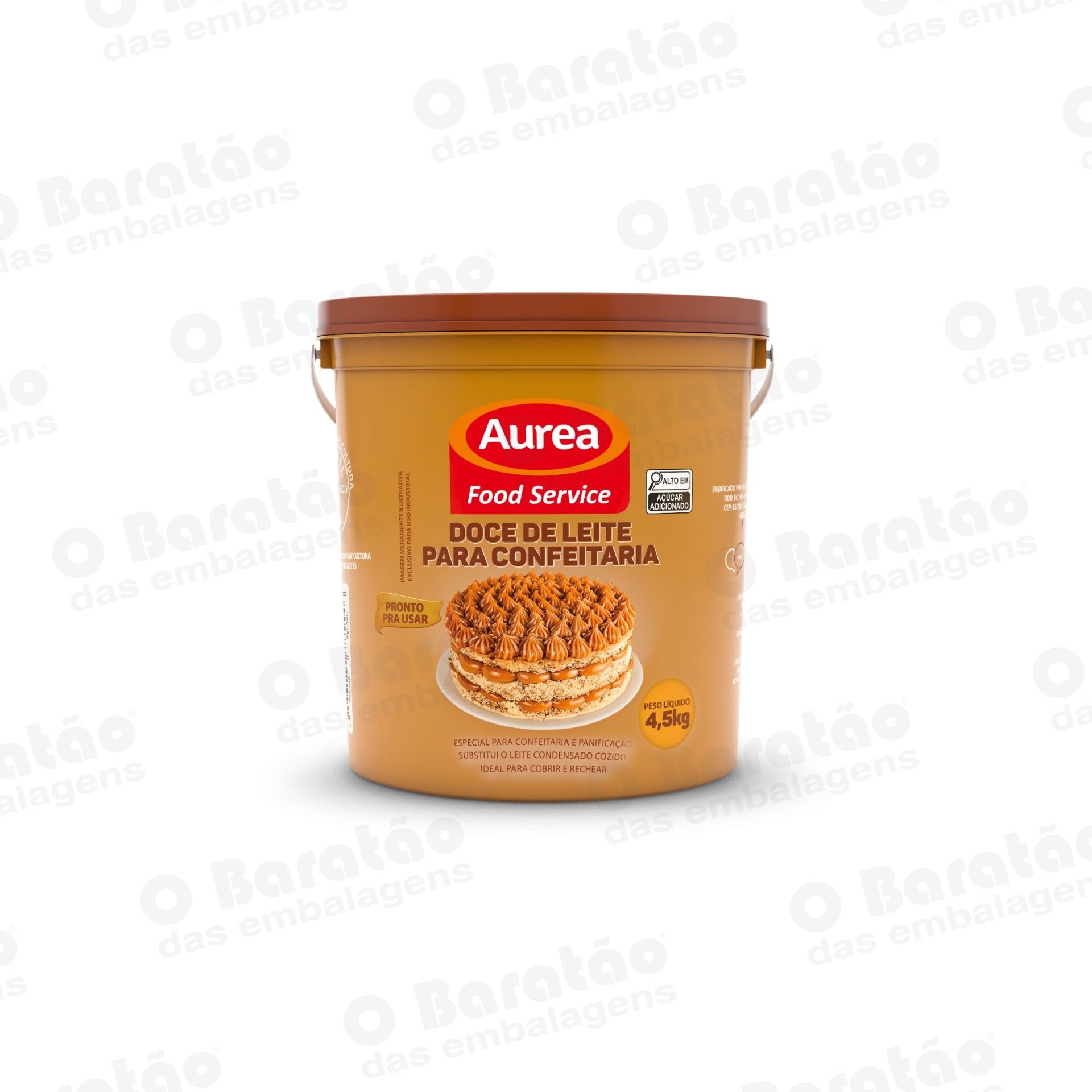 DOCE DE LEITE PARA CONFEITAR AUREA 4,5KG