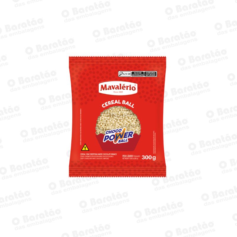 CHOCO BALL MINI BRANCO MAVALERIO 300G