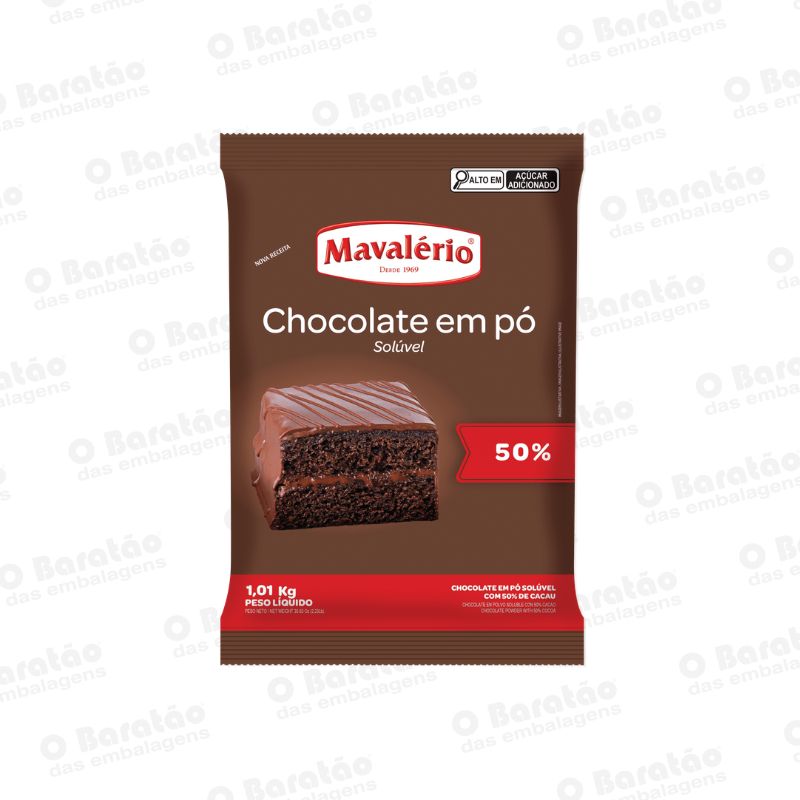 CHOCOLATE EM PO 50% MAVALERIO 1,01KG