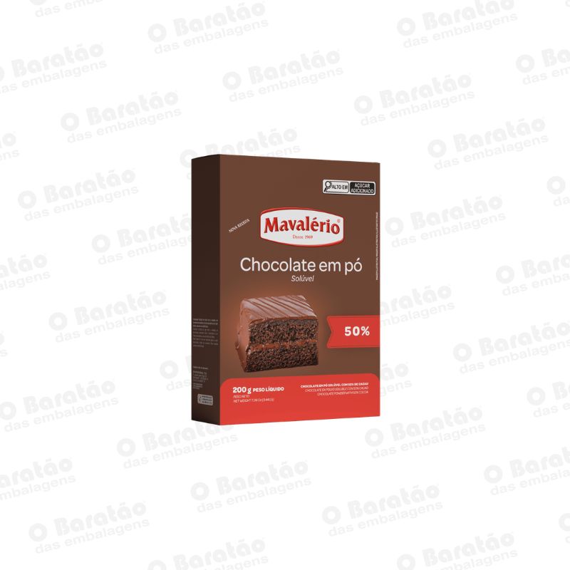 CHOCOLATE EM PO 50% MAVALERIO 200G
