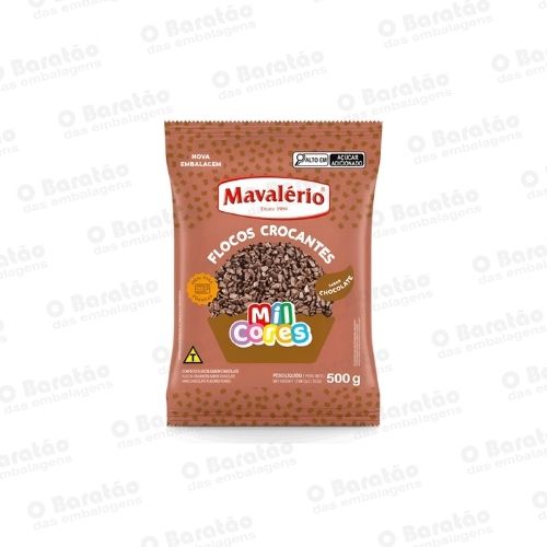 FLOCO CROCANTE CHOCOLATE MAVALERIO 500G