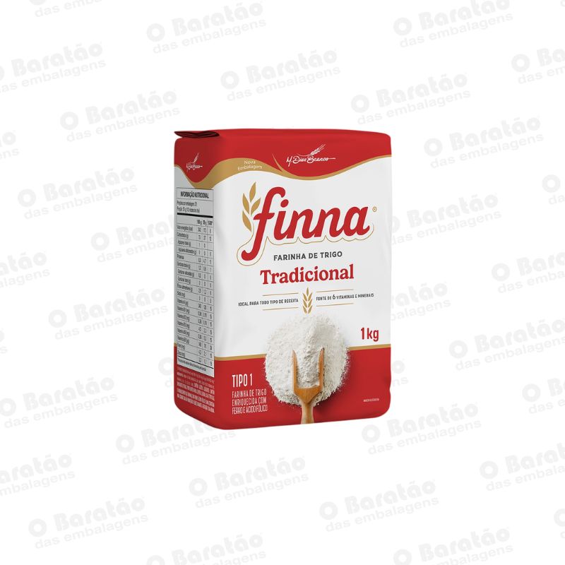 FARINHA TRIGO FINNA S/FER PAPEL 1KG