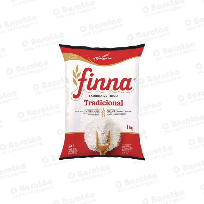 FARINHA TRIGO FINNA S/FER PLAST 1KG