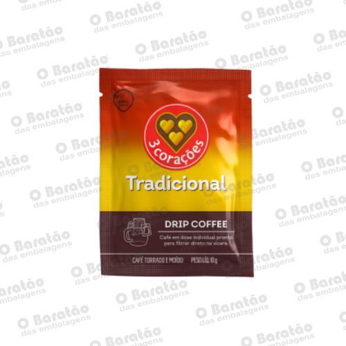CAFE SACHE TRADICIONAL 3 CORACOES 10GR