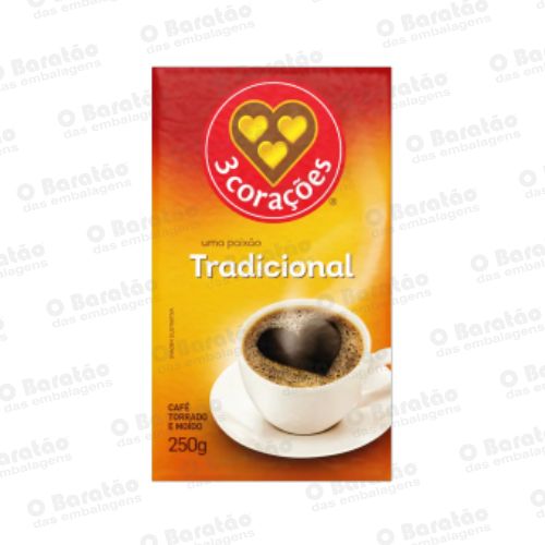CAFE TRADICIONAL A VAC 3 CORACOES 250GR