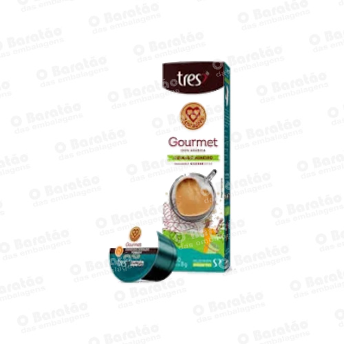 CAPSULA GOURMET 3 CORACOES 10X7,5GR
