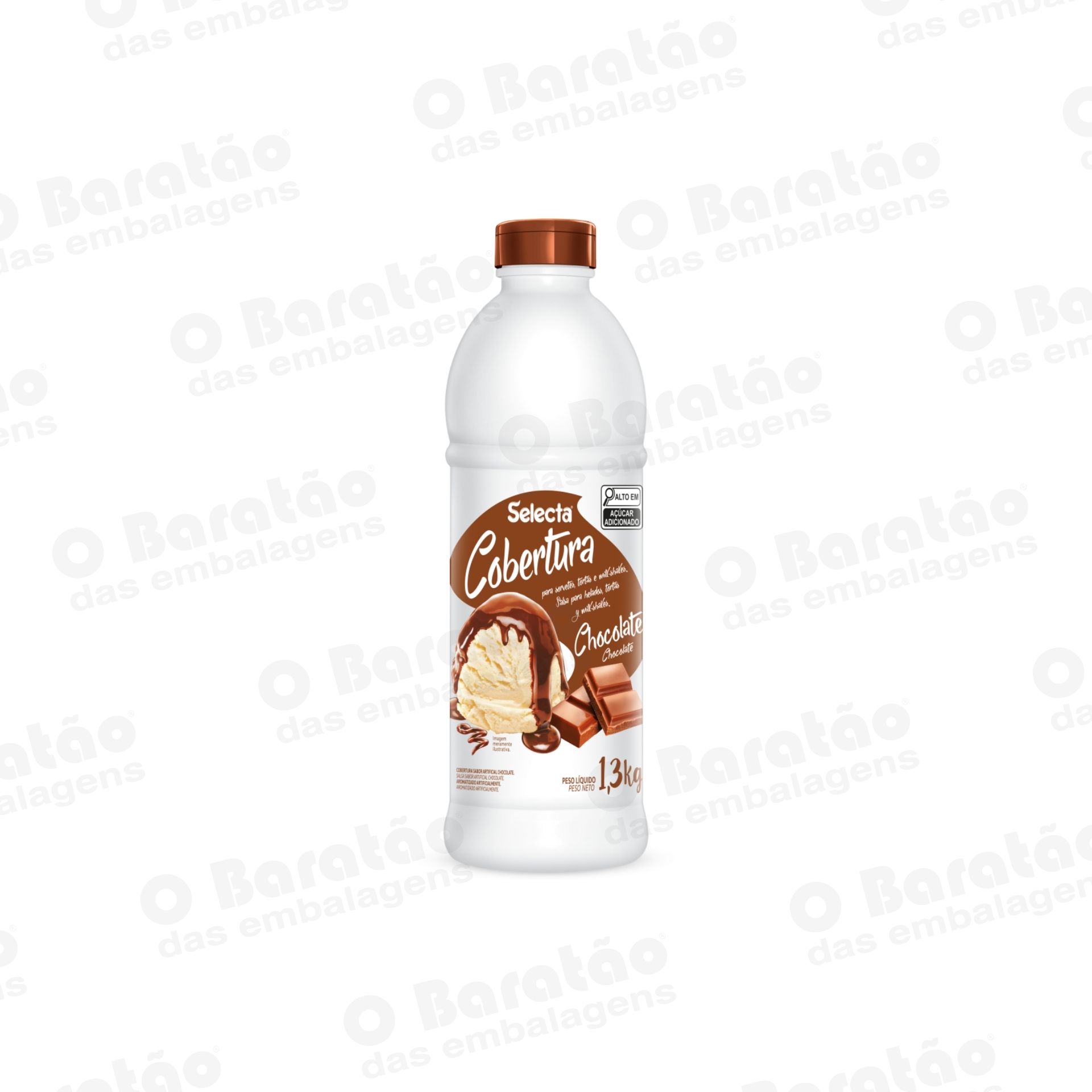 COBERTURA CHOCOLATE SELECTA 1,300KG