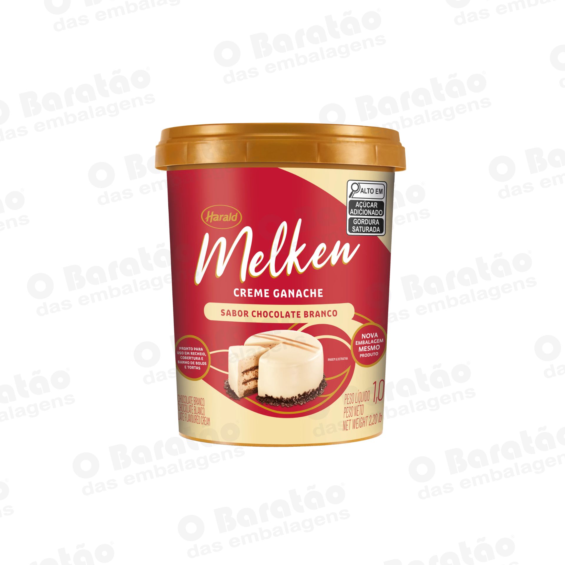 GANACHE BRANCO MELKEN 1 KG