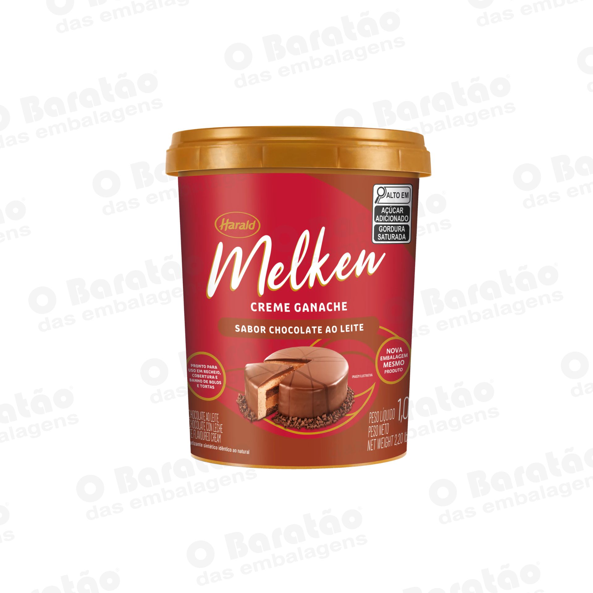 GANACHE LEITE MELKEN 1 KG