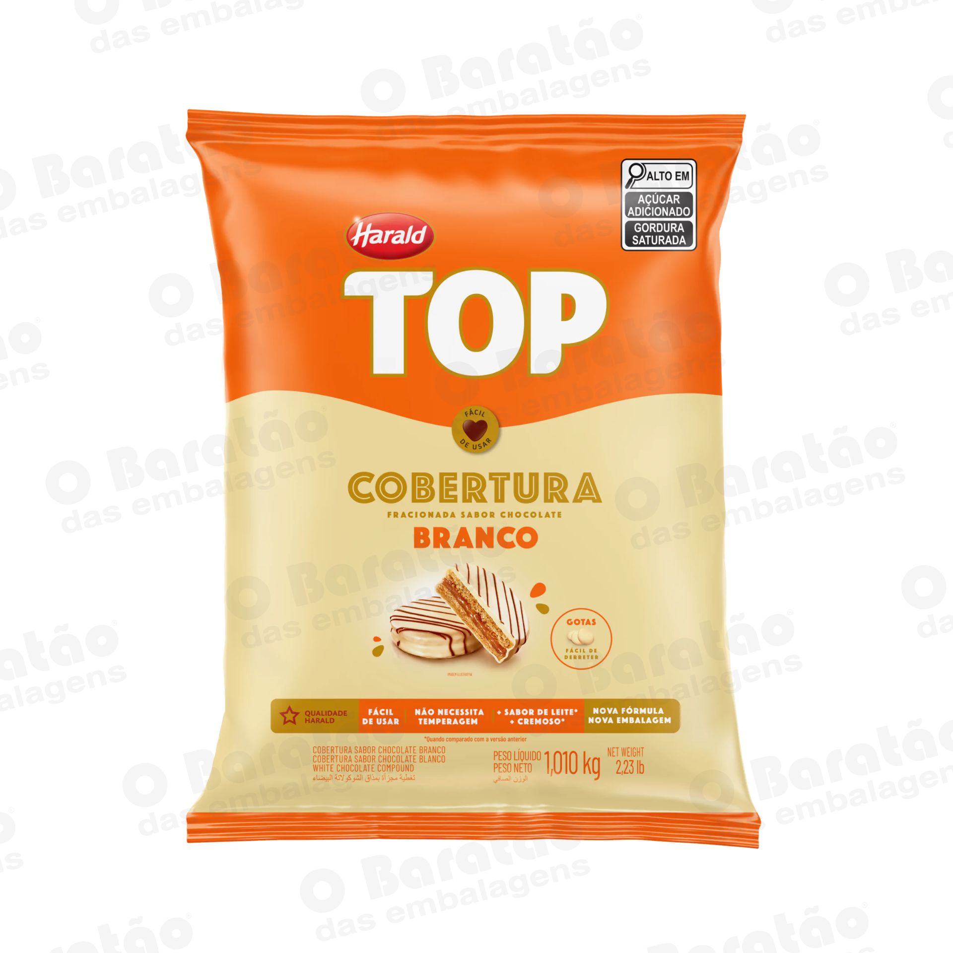 COBERTURA GOTAS BRANCO TOP 1,01 KG