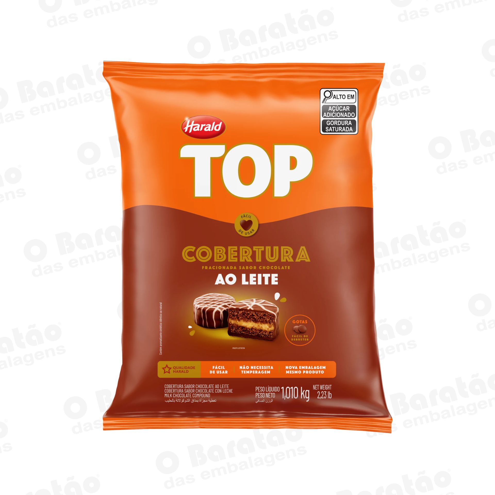 COBERTURA GOTAS LEITE TOP 1,01 KG