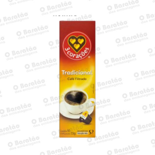 CAPSULA TRADICIONAL  3 CORACOES 10X7,5GR
