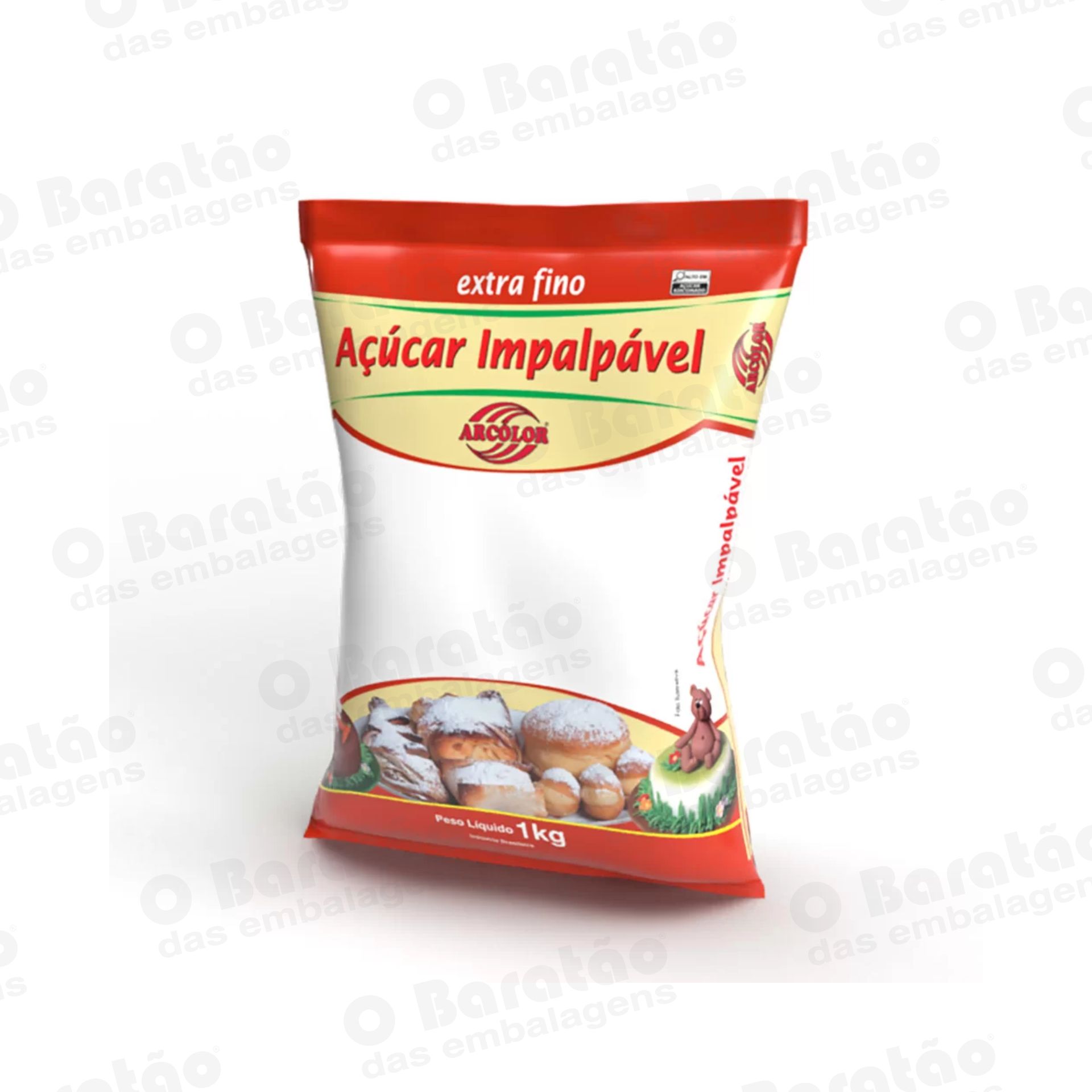 ACUCAR IMPALPAVEL E FINO  ARCOLOR 1KG