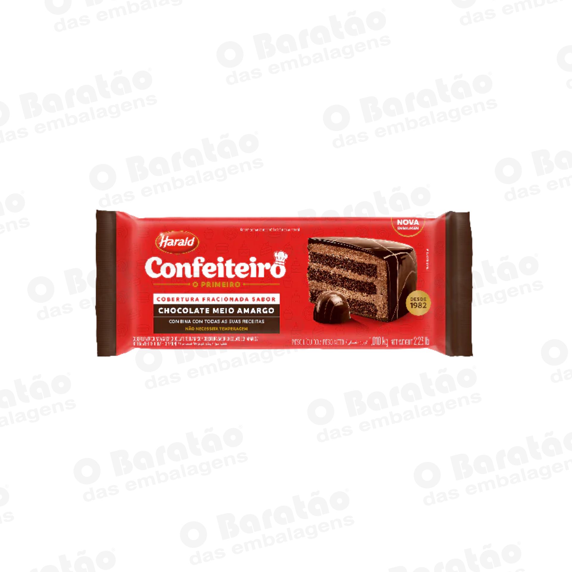 COBERTURA BARRA MEIO AMARGO CONF 1,01 KG