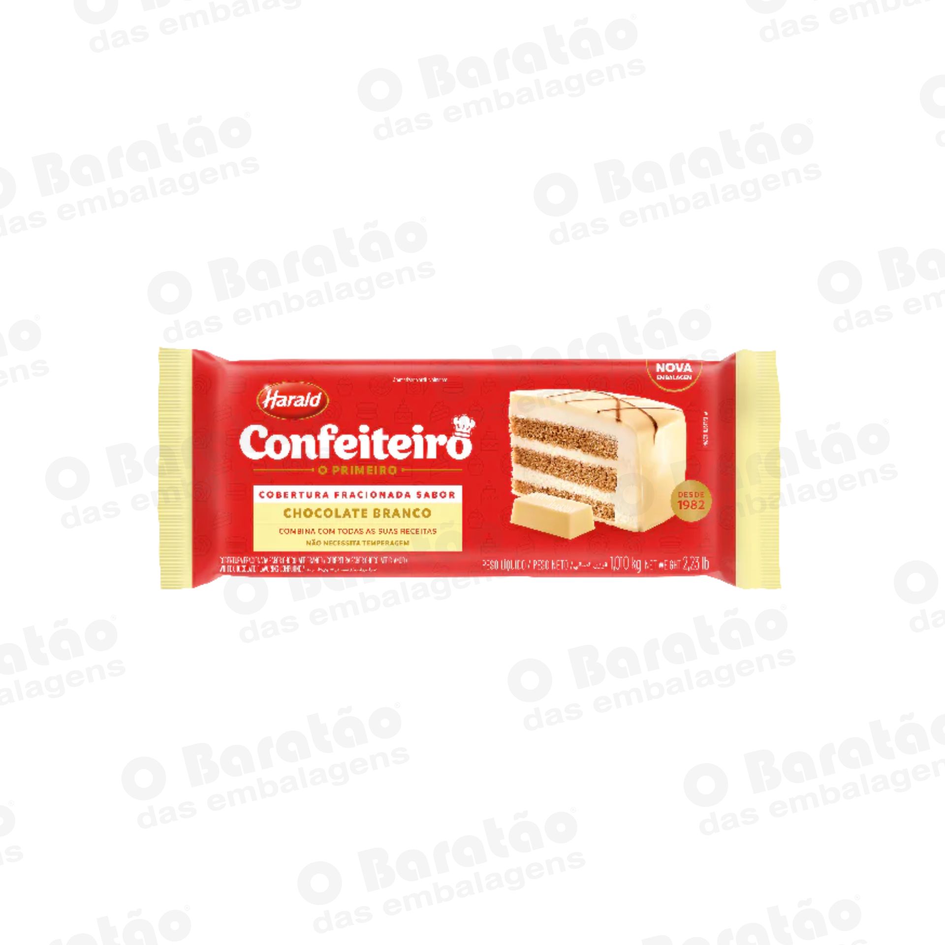 COBERTURA BARRA CHOC BRANCO CONF 1,01 KG