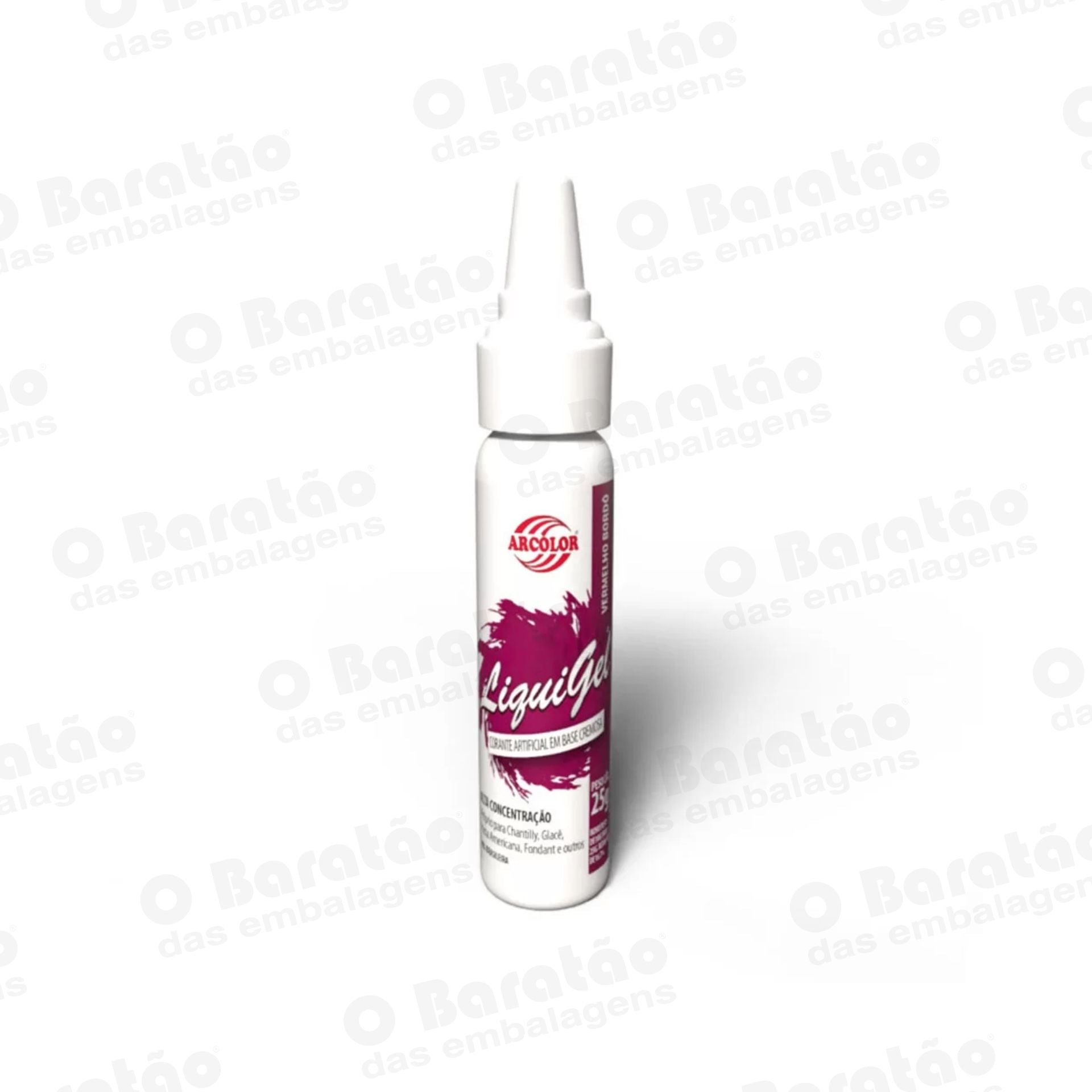 CORANTE VERM BORDO LIQUIGEL ARCOLOR 25G