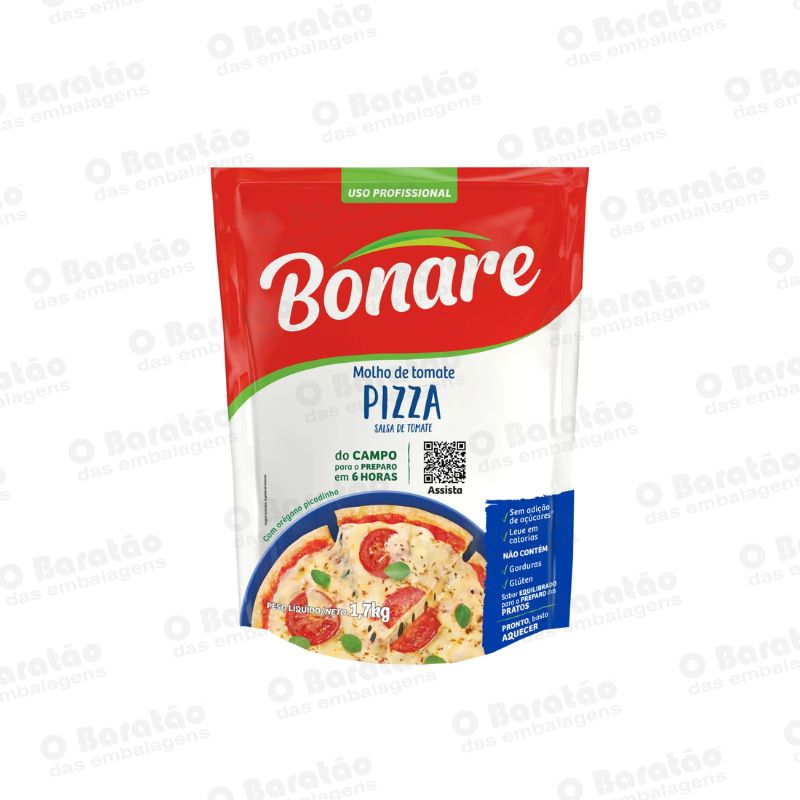 MOLHO TOMATE PIZZA SACHE  BONARE 1,7KG