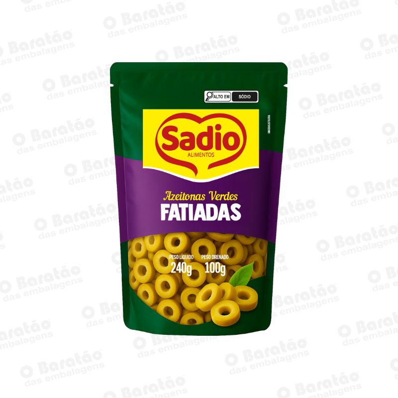 AZEITONA VERDE FATIADA SADIO 100G